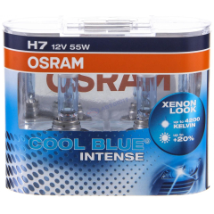 Лампа H7 12V 55W РХ26d (64210CBN-HCB) COOL BLUE Intense, 2шт "OSRAM" (Германия)