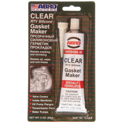 Герметик -  прокладка силиконовый ПРОЗРАЧНЫЙ 85г ABRO MASTERS (13-AB-CH-RE-S) "ABRO"