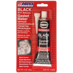 Герметик - прокладка силиконовый ЧЁРНЫЙ  85 г ABRO MASTERS (12-AB-CH-RE-S) "ABRO"