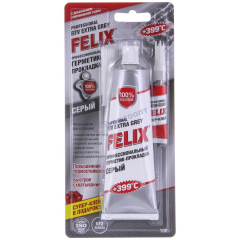 Герметик - прокладка СЕРЫЙ 100 г (+ супер-клей 3 гр в подарок) "FELIX" (Малазия)