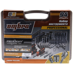 Набор проф. инструмента 1/2"  (94 предм.) 12-гран. (OMT94S12)   "OMBRA" (Тайвань)