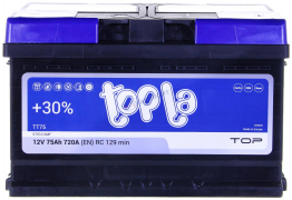 Аккумулятор Topla  TOP 75Ач [Европейский/Обратная полярность] 740A 
