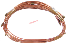 Трубки тормозные УАЗ-452 "буханка" дв.409 инжектор сталь 5 мм нов.обр. медные (10шт)