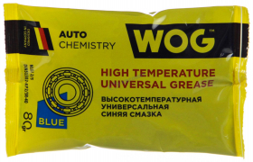 Смазка  Синяя литиевая WOG 80г, EP-присадки, (+180С) (кард. валов, шар. опор, роликовых, игольчатых и шариковых подшип.) (WGC0615) "WOG" 