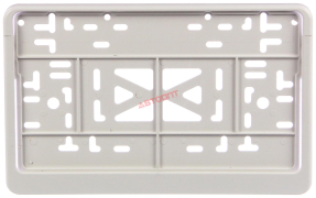 Рамка номера заднего 290*170мм, с защелкой БЕЛАЯ (115/5-б) (г.Новосибирск)