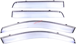 Дефлекторы боковых окон (ветровики) MITSUBISHI ASX 2010 "KANGLONG"