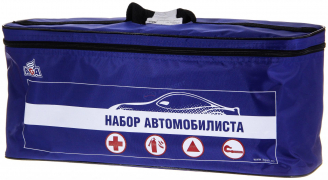 Набор Автомобилиста AGA №3 (аптечка, огнетушитель, знак аварийной остановки, трос 3,5т, перчатки) ткань