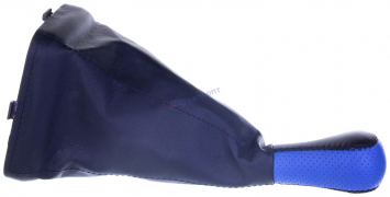 Чехол+ручка КПП ВАЗ 2115 (синий) с рамкой