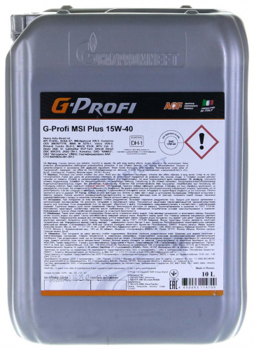 Масло моторное G-Profi MSI Plus 15W40 [SL/CI-4] минеральное 10л