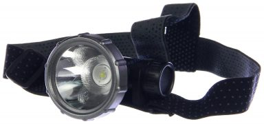 Фонарь налобный  XH-P50 LED, 3 режима, 2000мАч, USB кабель, пластик, 83х60х73мм (221-075) "ЕРМАК"