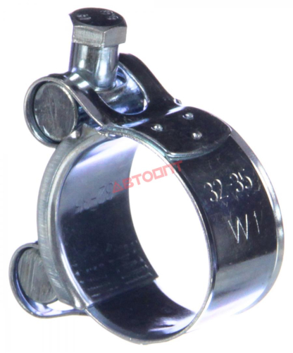Хомут силовой одноболтовый 32-35 мм W1 "CARUM"