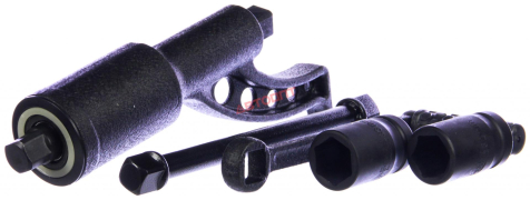 Гайковерт (редукторный)  с головками 32 и 33мм, квадрат 1", 1:56, 3600Н/м, длина 310мм, с ручкой, в футляре (БАК.00018) "БелАК"