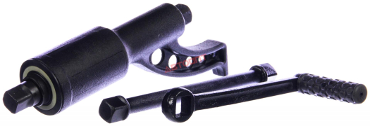 Гайковерт (редукторный)  без головок, квадрат 1", 1:4/1:64, 4800Н/м, 2-х скоростной, с УДЛИНИТЕЛЕМ, в футляре "Ньютон" (БАК.10020) "БелАК"