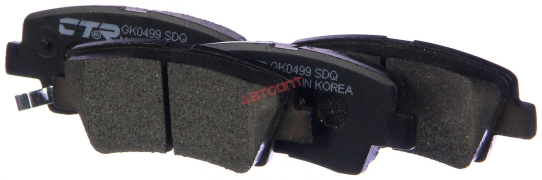 Колодки торм Rear  Hyun.i30 (GD, CW) 11-VELOSTER (FS) 11-, KIA (PRO) CEED 12- (05/13-) (Старый CKKH45) GK0499 "CTR" (Корея)