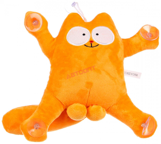 Игрушка на заднее стекло Кот "Саймон" на присосках, в ассорт., 28х20х8см (732-098) "NEW GALAXY"