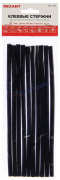 Стержни клеевые Ø 7 мм, 200 мм, черные (хедер) уп/10 шт (09-1104) "REXANT" (Китай)