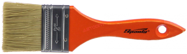 Кисть малярная плоская 50 мм деревянная натуральная  щетина (824-305) "SPARTA"
