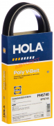 Ремень поликлиновой 6PK742 ВАЗ 2110-2170 без конд. "HOLA" 