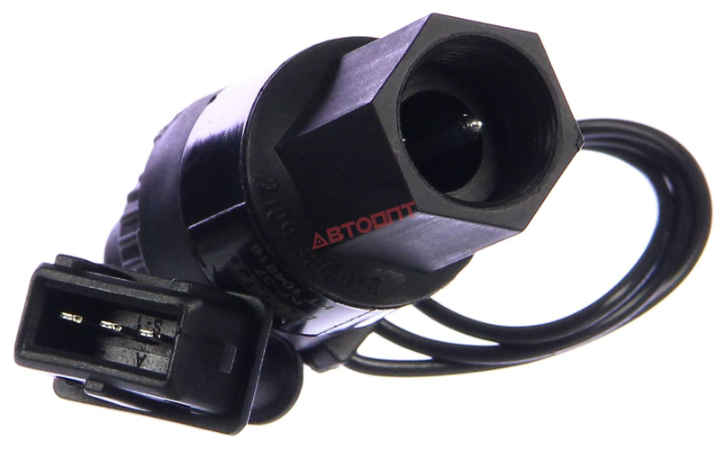 Датчик скорости ВАЗ-2110-2115 с проводом, разъём ОСТ прямоугольный (6 имп.) (KT 104816) "KRAFT"