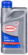 Масло моторное Sintec Super 3000  10W40 [SG/CD] полусинтетическое 1л