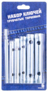 Ключ торцовой (трубка), набор (6 предм.) 8-17 мм, с воротком(13740)  (Китай)